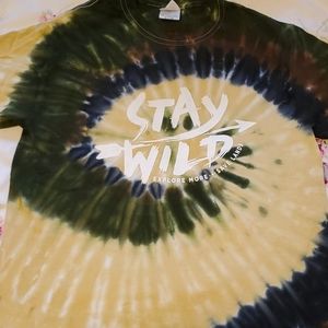 Stay Wild Tie Dye Tee from Save Lands NWOT